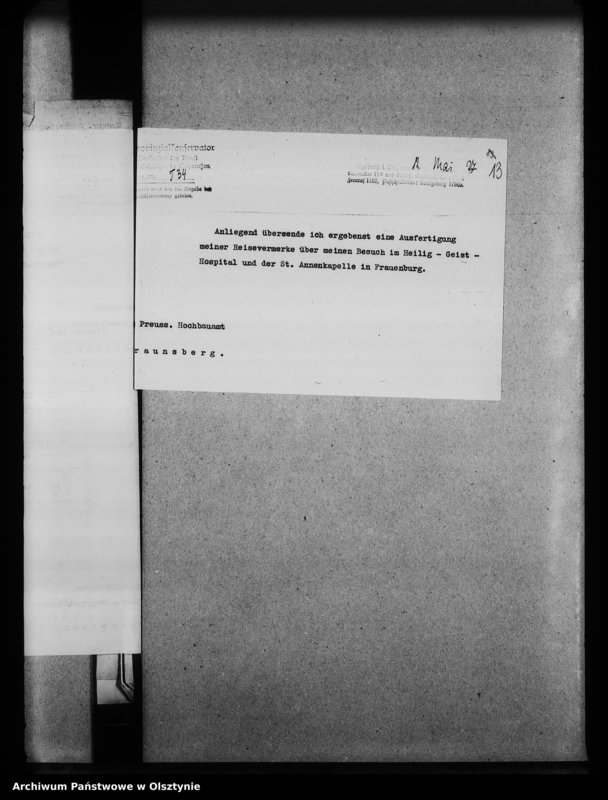 image.from.unit.number "Frauenburg, Heiligen Geist-Hospital und Armeekapelle"