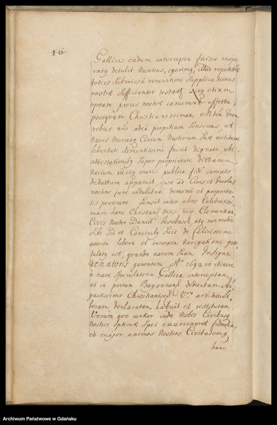 image.from.unit.number "Literae Senatus Civitatis Gedanensis de A. 1695. Literae Senatus Civitatis Gedanensis de A. 1696. Index literarum [adresatów]; w osobnym poszycie: Register der in den Missiven von 1695 u. 1696 enthaltenen vornehmsten Materien"