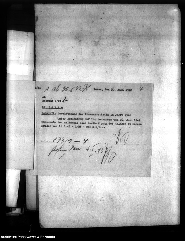 Obraz 11 z jednostki "Finanzstatistik (korespondencja)"