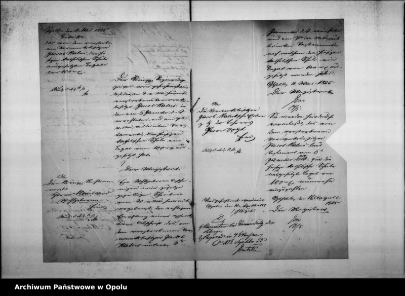 Obraz 6 z jednostki "Acta des Magistrats zu Oppeln betreffend das, von dem Vorwerksbesitzer Jacob Kalus der Katholischen Schule vermachte Legat von 100 Rtl."