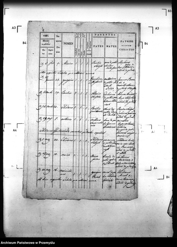 image.from.unit.number "[Kopie ksiąg metrykalnych parafii Pełniatycze z filiami Cząstkowice, Czelatyce, Roźwienica, Rożniatów, Rudołowice, Wola Roźwienicka (dekanat Pruchnik)]"