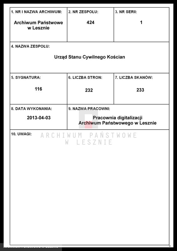 Obraz 1 z jednostki "[Księga urodzeń - wieś]"