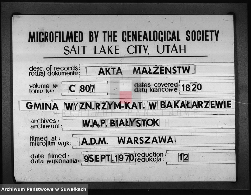 image.from.unit.number "Akta Zaślubionych Gminy Bakałarzewskiey"