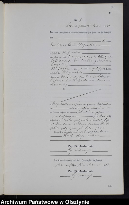 image.from.unit.number "Sterbe-Neben-Register Nr 1 - 15"