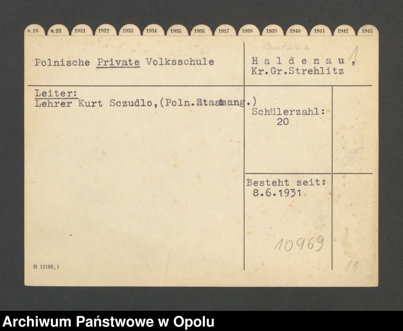 Obraz 3 z jednostki "Polnische Private Volksschule Haldenau"