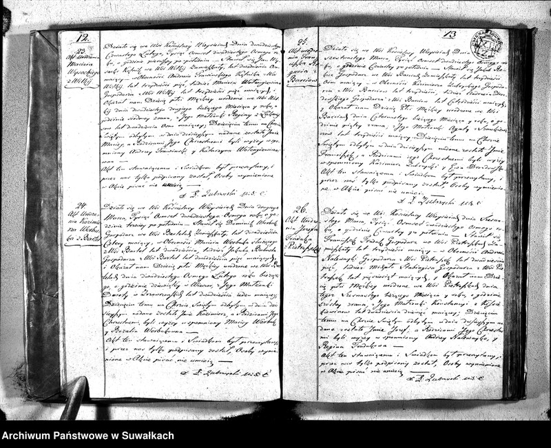 Obraz 9 z jednostki "Duplikat urodzonych, zaślubuionych i zeszłych parafii wieysieysiey na rok 1828"