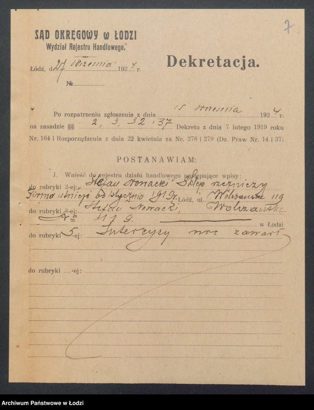 Obraz 9 z jednostki "Stefan Nowacki – sklep rzeźniczy"