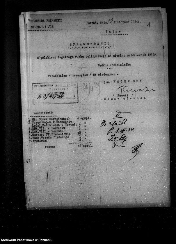 Obraz 5 z jednostki "Sprawozdania z polskiego legalnego ruchu politycznego za miesiące październik-grudzień 1934 r."