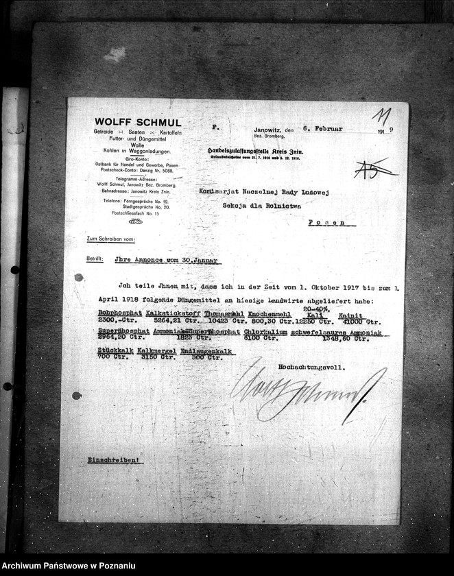 Obraz 15 z jednostki "Sztuczne nawozy zaprzedane w czasie od 1.10.17 - 1.4.1918"