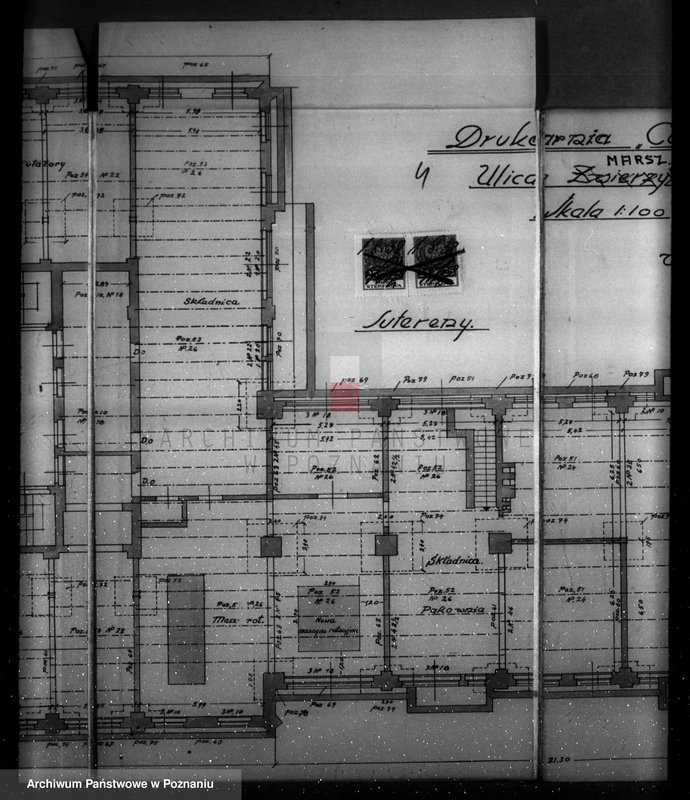 Obraz 8 z jednostki "Drukarnia "Concordia" ul. Marszałka Piłsudskiego nr 25 /plan sytuacyjny/"