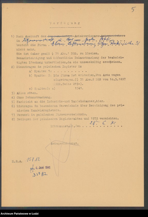 Obraz 7 z jednostki "Abram Luftman – detaliczna sprzedaż tytoniów"