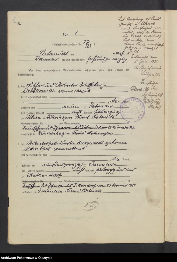 image.from.unit.number "Heirats-Neben-Register Nr 1 - 28"