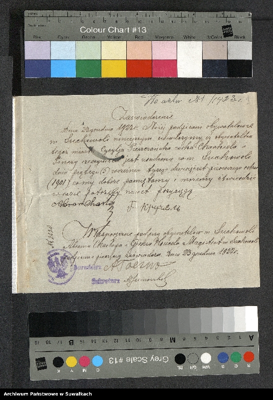 image.from.unit.number "[Dokumenty do akt małżeństw okręgu bożniczego w Suwałkach z 1923 roku]"