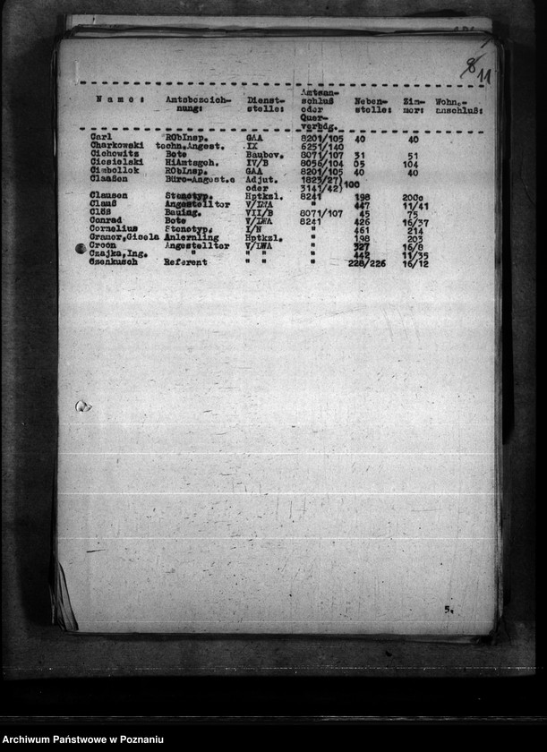 Obraz 15 z jednostki "Reg. Inspektor Linke - Handakte. Aktenplan."