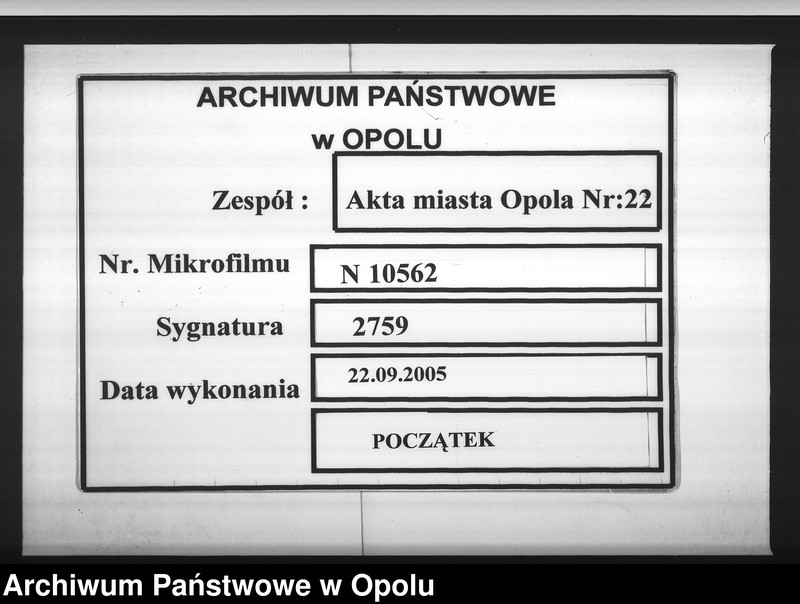 Obraz 1 z jednostki "Acta des Magistrats zu Oppeln betreffend den, zwischen den hiesigen Stadtkommune und dem hiesigen Königl[ichen] Land und Stadt-Gericht wegen Aufnahme der kranken Gefangenen in das städtische Krankenhaus, geschlossenen Vertrag"