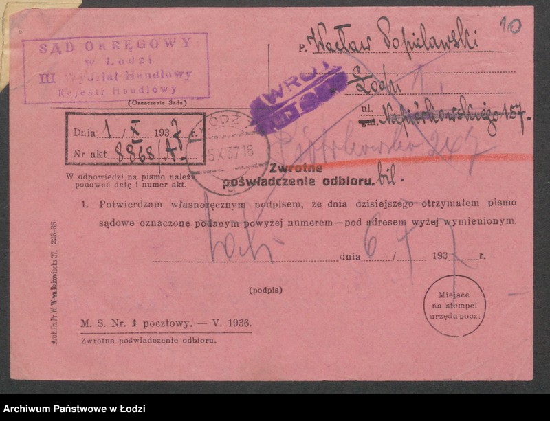 Obraz 12 z jednostki "Popielawski Wacław – sklep rzeźniczy"