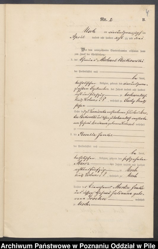 Obraz 6 z jednostki "Księga małżeństw"