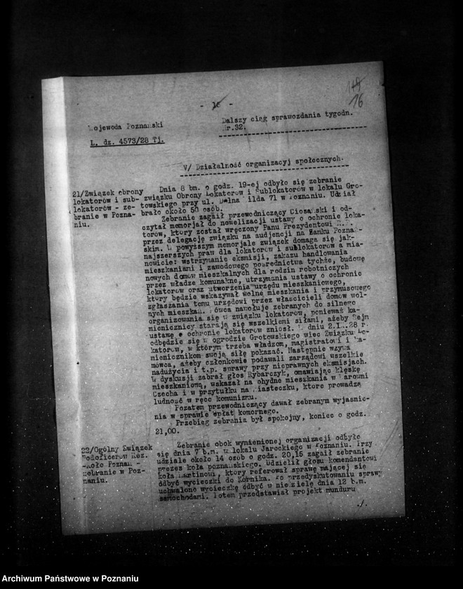 Obraz 20 z jednostki "Sprawozdania sytuacyjne tygodniowe za czas od 3 sierpnia do 30 sierpnia 1928 r."