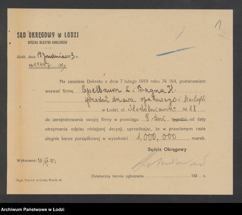 Obraz 3 z jednostki "Fauba Epelbaum – sprzedaż drzewa opałowego i kartofli"