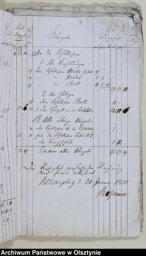 image.from.unit.number "Alt Christburgschen Schul-Cassen Rechnung 1826-1828, 1836-1838"
