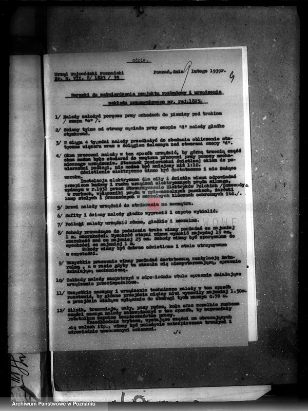 image.from.unit.number "Zatwierdzenie zakładu przemysłowego /tartaku i obróbki drzewa/ Własność L. Żeromskiego w Poznaniu"