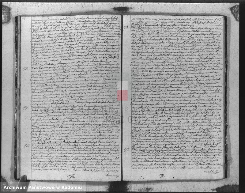 Obraz 20 z jednostki "Akta stanu cywilnego parafii Skaryszów małżeństw na rok 1820"