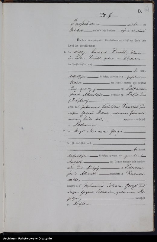 image.from.unit.number "Heiraths-Haupt-Register Nr 1 - 11"