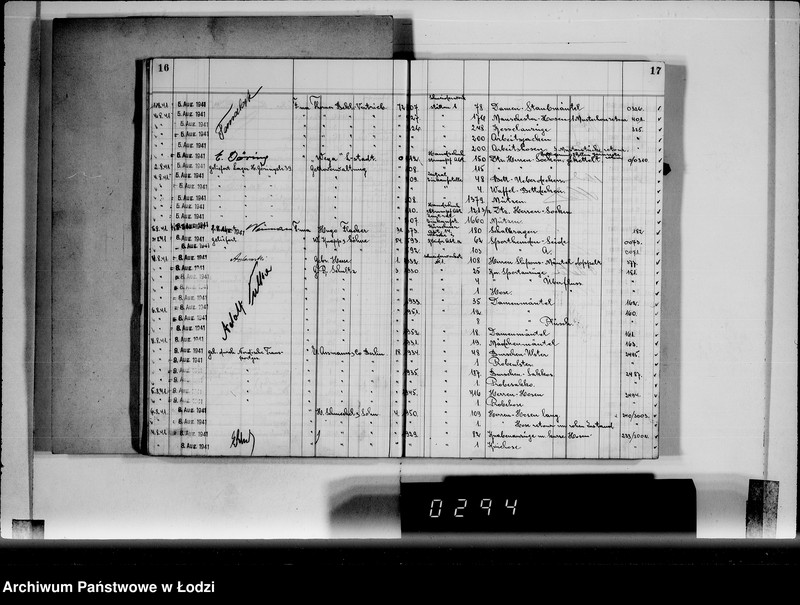 Obraz 12 z jednostki "Textil-Lagerverwaltung Getto [Książka magazynowa towarów wychodzących z Getta]"