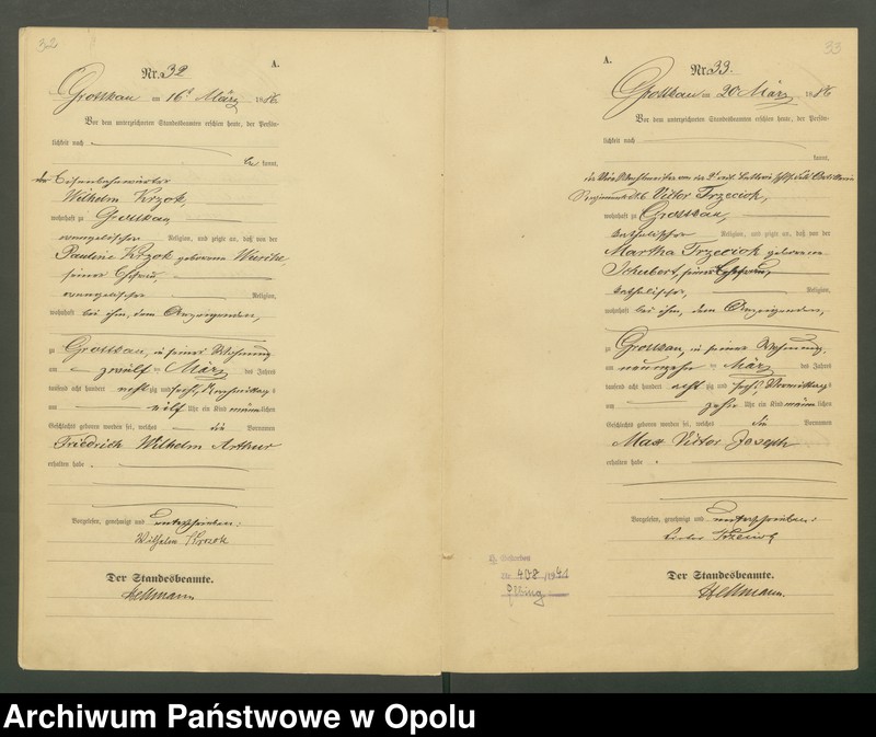 image.from.unit.number "Księga Urodzeń (pierwopis) U.S.C. Grodków 1886 rok"