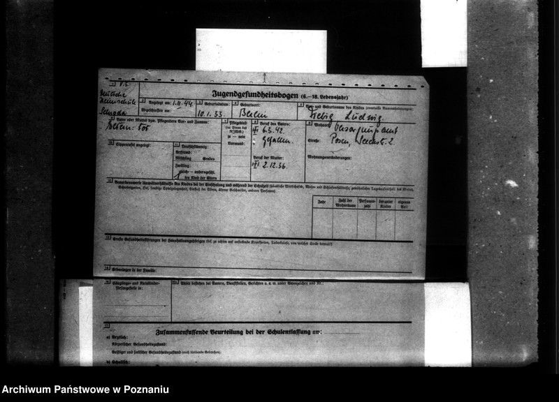 Obraz 10 z jednostki "[Akta personalne wychowanka Ludwika Fiebiga, ur. 10 I 1933]."