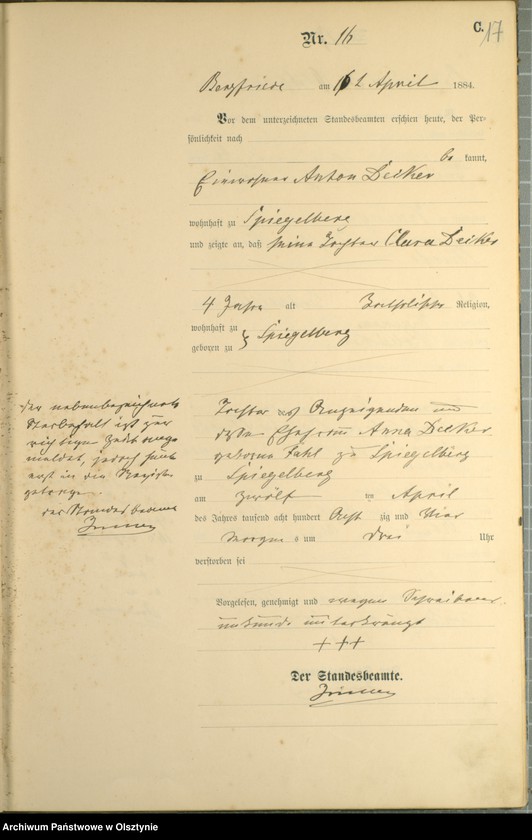 image.from.unit.number "Sterbe-Haupt-Register Nr 1 - 64"