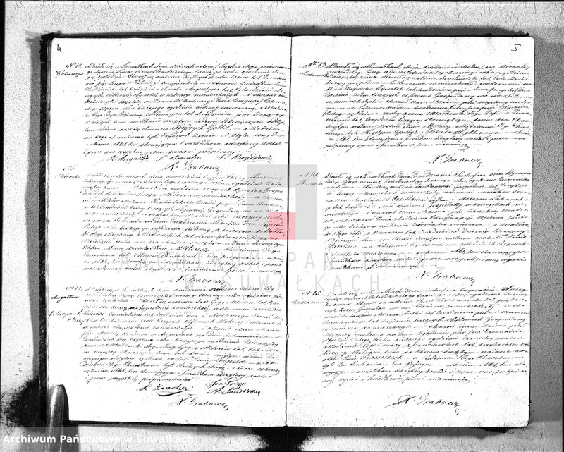 Obraz 5 z jednostki "Duplikat ksiąg metrycznych Parafij Ewangelickiey Suwałki za rok 1843."