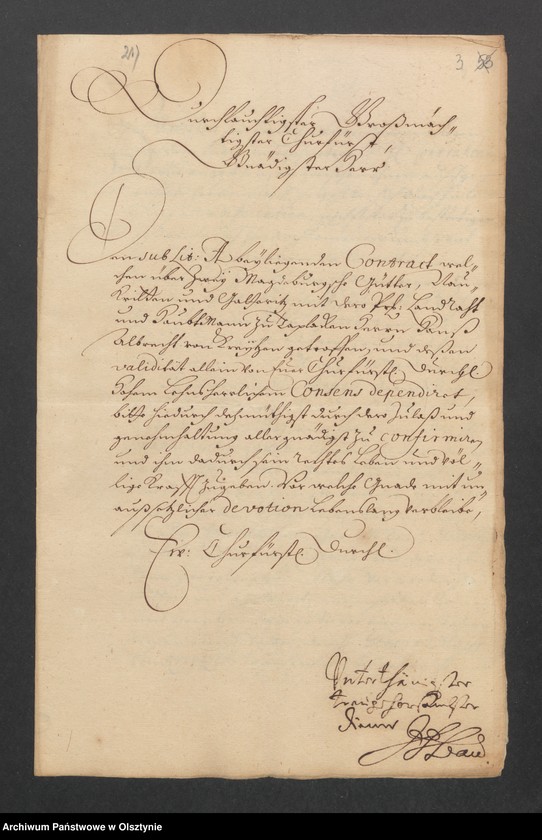 image.from.unit.number "Naukritten und Gatteritz, H. [Haupt] A. [Amt] Brandenburg [Pokarmin]. Acta den Consens zum Verkaufe durch den Ober=Appelations=Gerichts=Rath u Hauptamtmann zu Taplacken, Hans Albrecht v. [von] Kreytzen an den Ober=Appellationsgerichts=Rath Joh. [Johann] Philipp Lau"