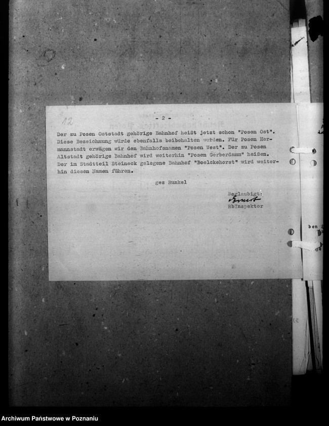 Obraz 16 z jednostki "Ortsnamenänderung - Posen- Stadt (miasto Poznań)"