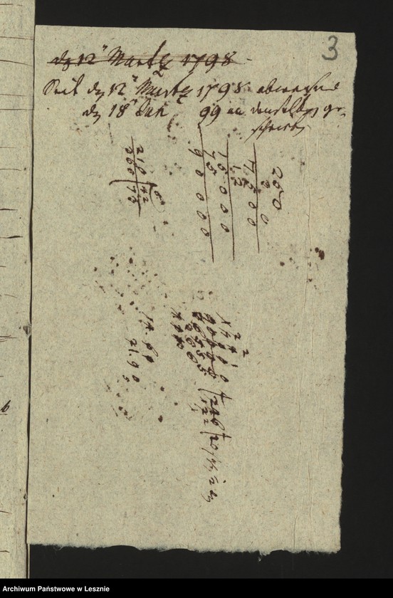 Obraz 6 z jednostki "[Nachweisung der in der Mediatstadt Lissa eingeführten Bergwerks und Hüttenprodukte]"