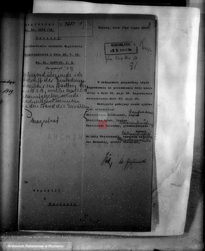 Obraz 13 z jednostki "Członkowie magistratu miasta Kcyni"