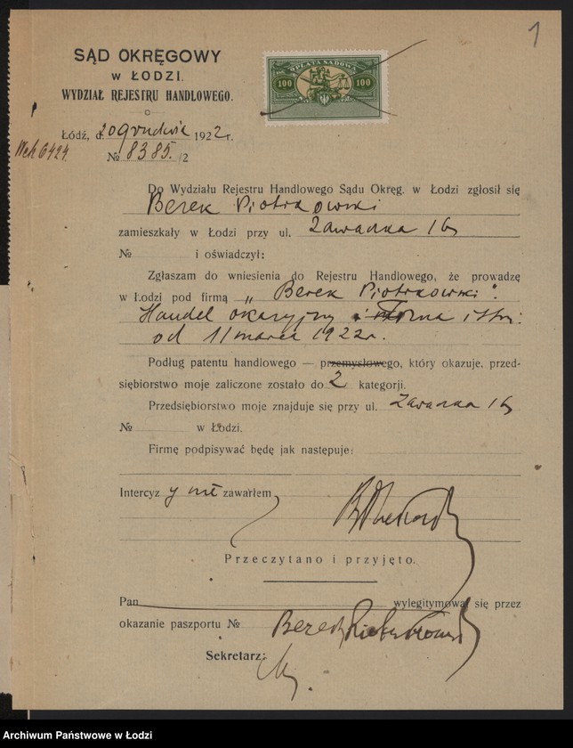 Obraz 3 z jednostki "Berek Piotrkowski- handel okazyjny"