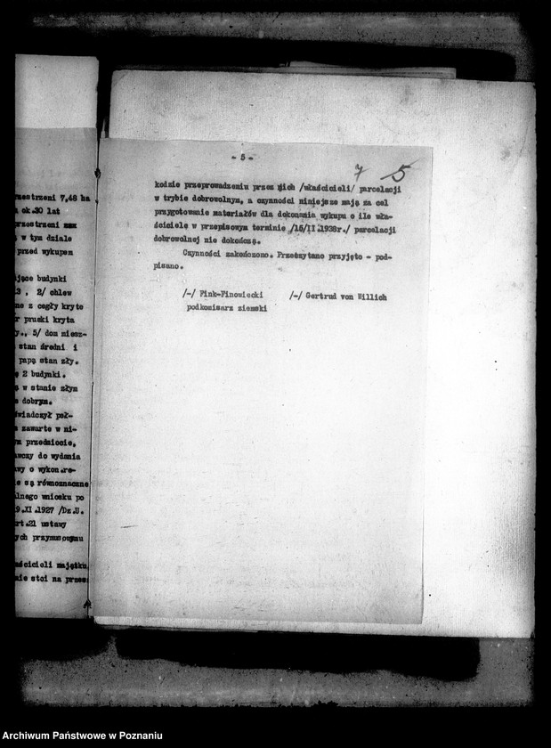 Obraz 11 z jednostki "Przymusowy wykup majątku Gorzyń powiatu międzychodzkiego"