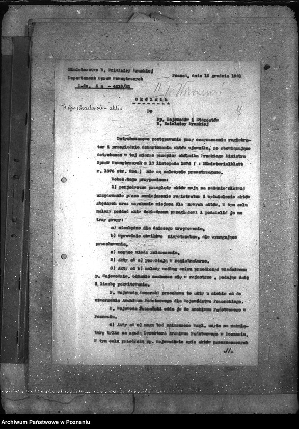Obraz 12 z jednostki "Sprawy gospodarcze-ogólne Okólniki Dep. Spraw Wewnętrznych"
