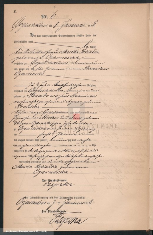 Obraz 9 z jednostki "Księga zgonów"