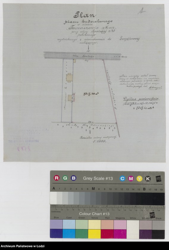 image.from.unit.number "Plan placu budowlanego w mieście Tomaszowie Mazowieckim przy ulicy Spalskiej położonego wydzielonego z nieruchomości do Żerykierowej należącego"