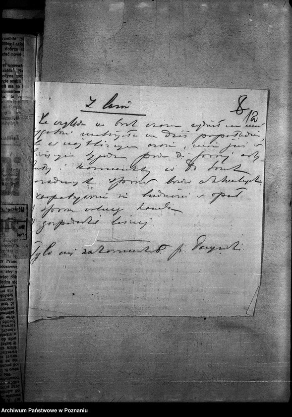 Obraz 16 z jednostki "Sprawy szczegółowo-administracyjne Prasa"