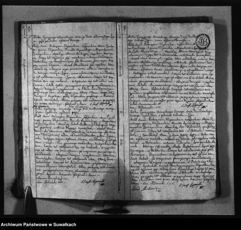 image.from.unit.number "Księgi Aktów Stanu Cywilnego Urodzonych Gminy i Parafij Filipowskiey Powiatu Seynenskiego Departamentu Łomżyńskiego od dnia pierwszego Maja Roku Tysięcznego Osiemsetnego Osmego do ostatniego dnia kwietnia Roku Tysięcznego osiemsetnego dziewiątego."