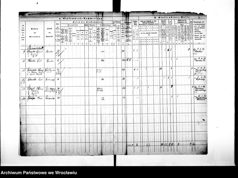 image.from.unit.number "Klassensteuerrolle nebst Eikommens - Nachweisung"