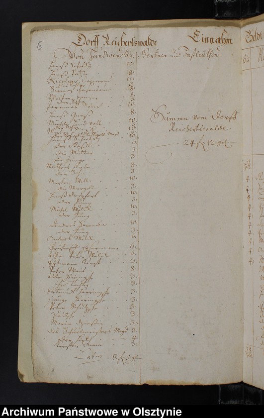 image.from.unit.number "Jahr Rechnung der Silberbachschen Kirchen"