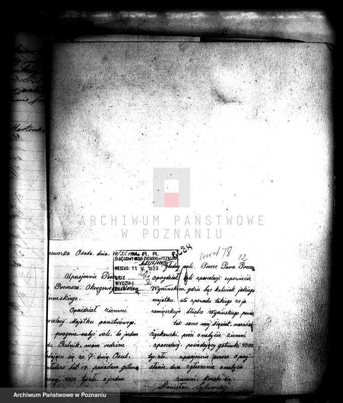 Obraz 19 z jednostki "Majątek Dębowo powiatu wyrzyskiego parcelacja rządowa"