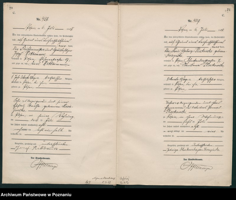 Obraz 13 z jednostki "Księga miejscowa zgonów tom II [Rejestr główny zgonów]"