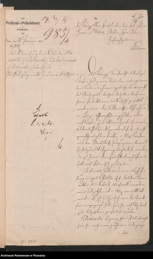 Obraz 14 z jednostki "Die aus Anlass der pollnischen Insurrektion stattgefundene Uebertritt polnischer und diesseitiger Untertanen."