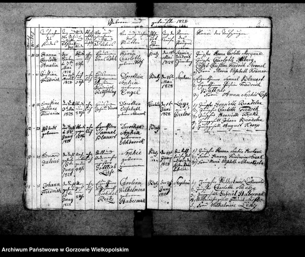 image.from.unit.number "Duplikate der Kirchenbücher von Balz: Balz (Białcz), Kleinheide Pszczelnik)"