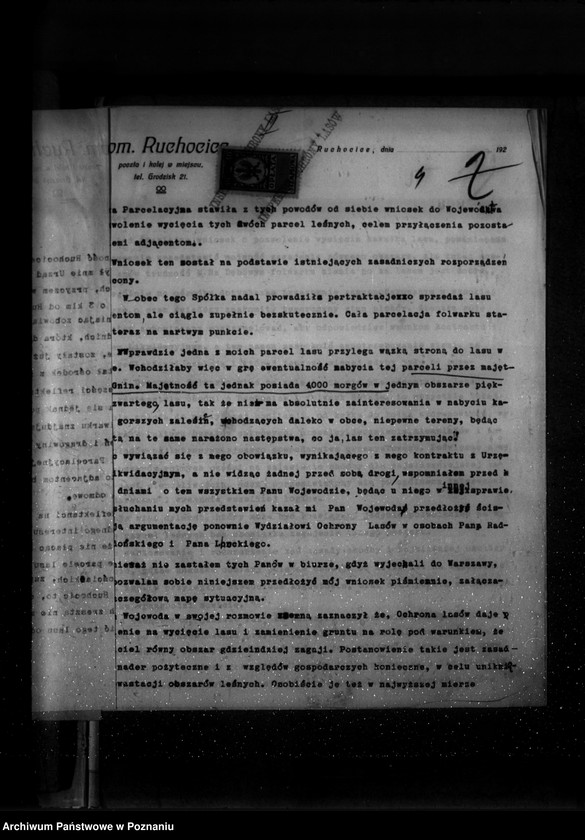 Obraz 8 z jednostki "Majętność leśna Ruchocice powiat wolsztyński"